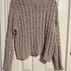 Sweater by American eagle cable knit size medium gray